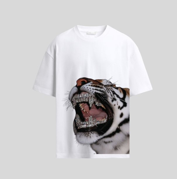 DIAMOND LION DROPSHOULDER TEE Wholesale 3 pcs M.O.Q (1 set)