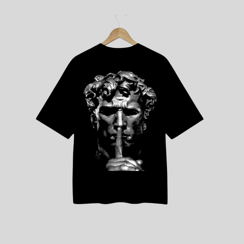 chup hoja dropshoulder tee chrome arts Wholesale 3 pcs M.O.Q (1 set)