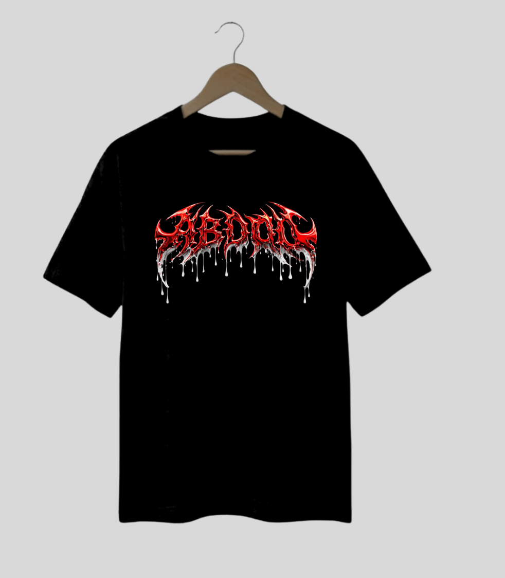 ABANDON RED DROPSHOULDER TEE Wholesale 3 pcs M.O.Q (1 set)