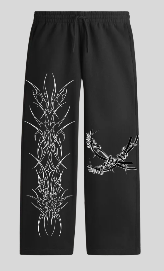 chianed baggy trackpant