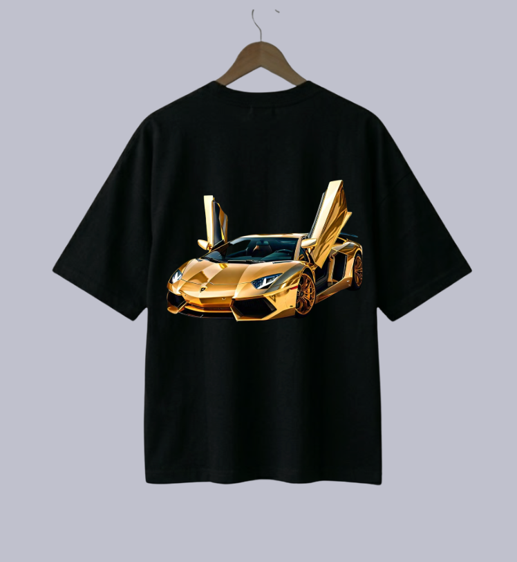 GOLD LAMBHORGINI TSHIRT Wholesale 3 pcs M.O.Q (1 set)