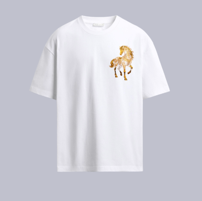 GOLD HORSE Tshirt Wholesale 3 pcs M.O.Q (1 set)