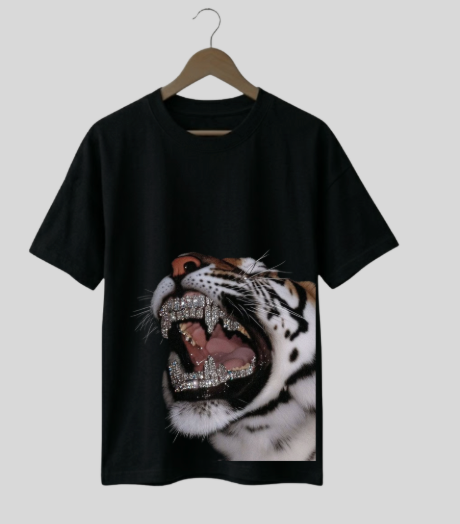 DIAMOND LION DROPSHOULDER TEE Wholesale 3 pcs M.O.Q (1 set)